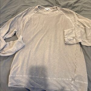 James Perse Charcoal Long Sleeve Shirt